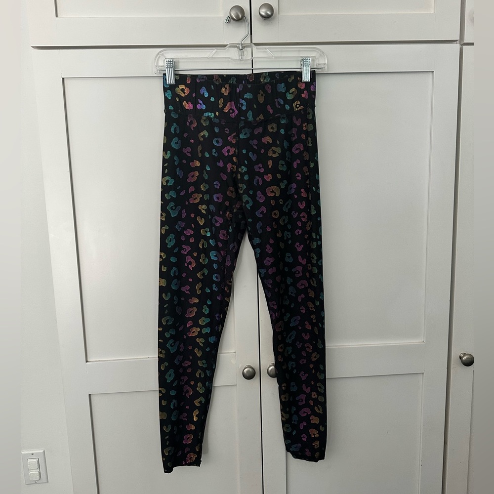 Terez Rainbow Cheetah Foil Leggings